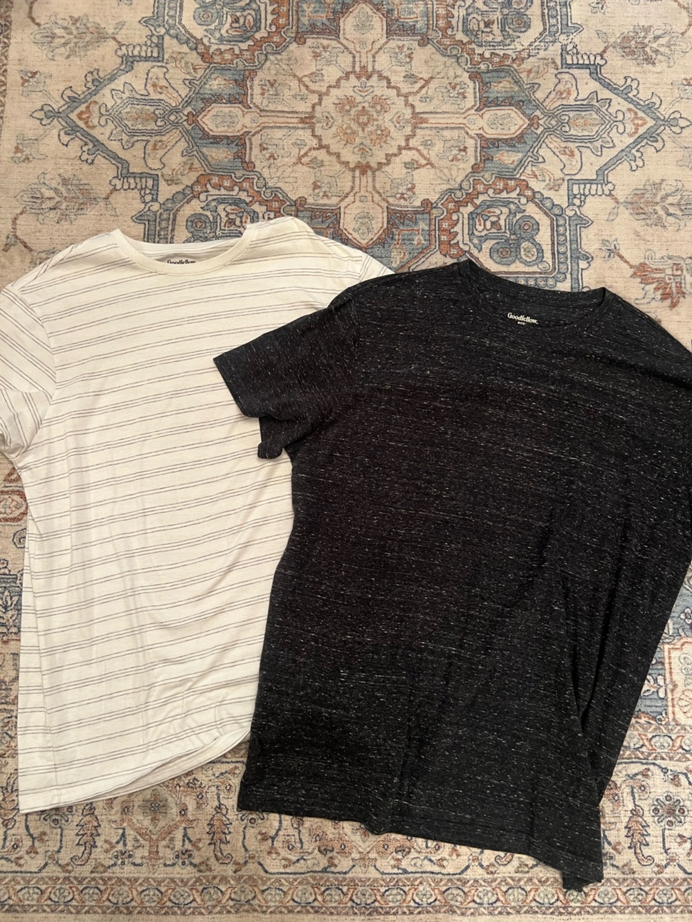 Goodfellow & Co Men's Black Heather Crew Neck T-Shirt